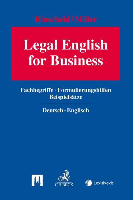 Vorderes Coverbild Legal English for Business