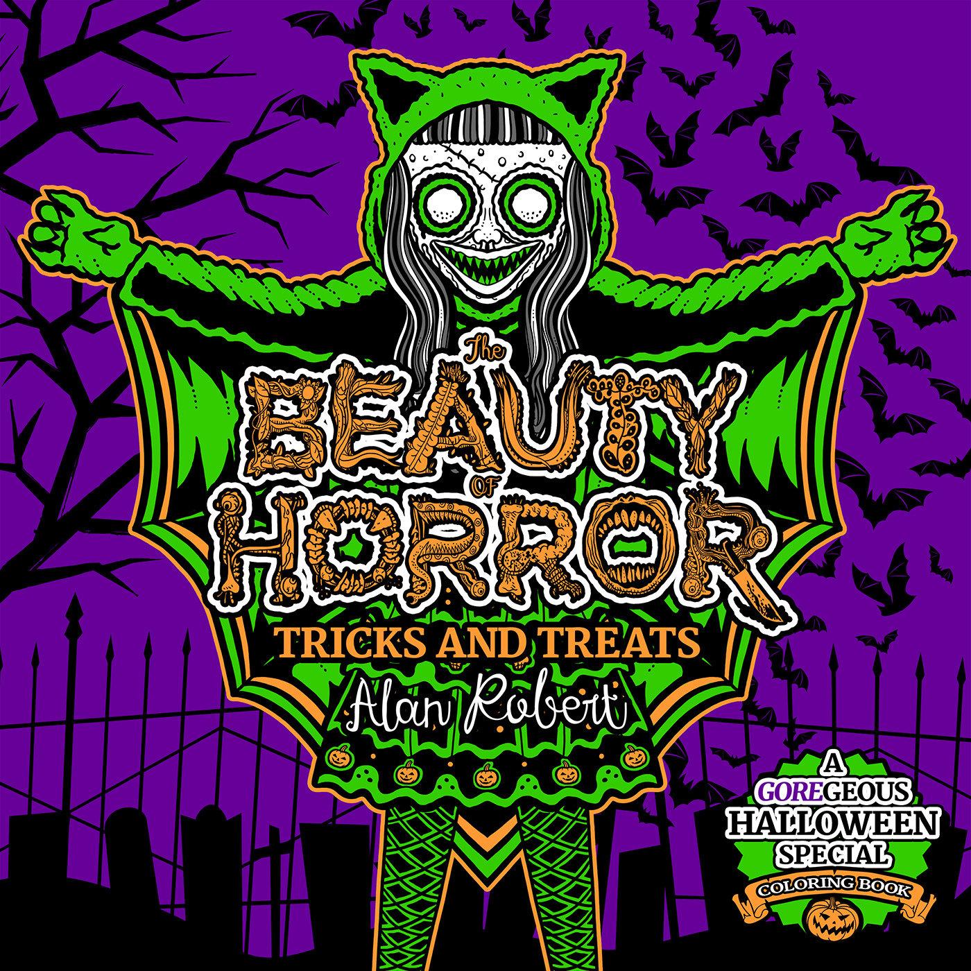 Vorderes Coverbild The Beauty of Horror: Tricks and Treats Halloween Coloring Book