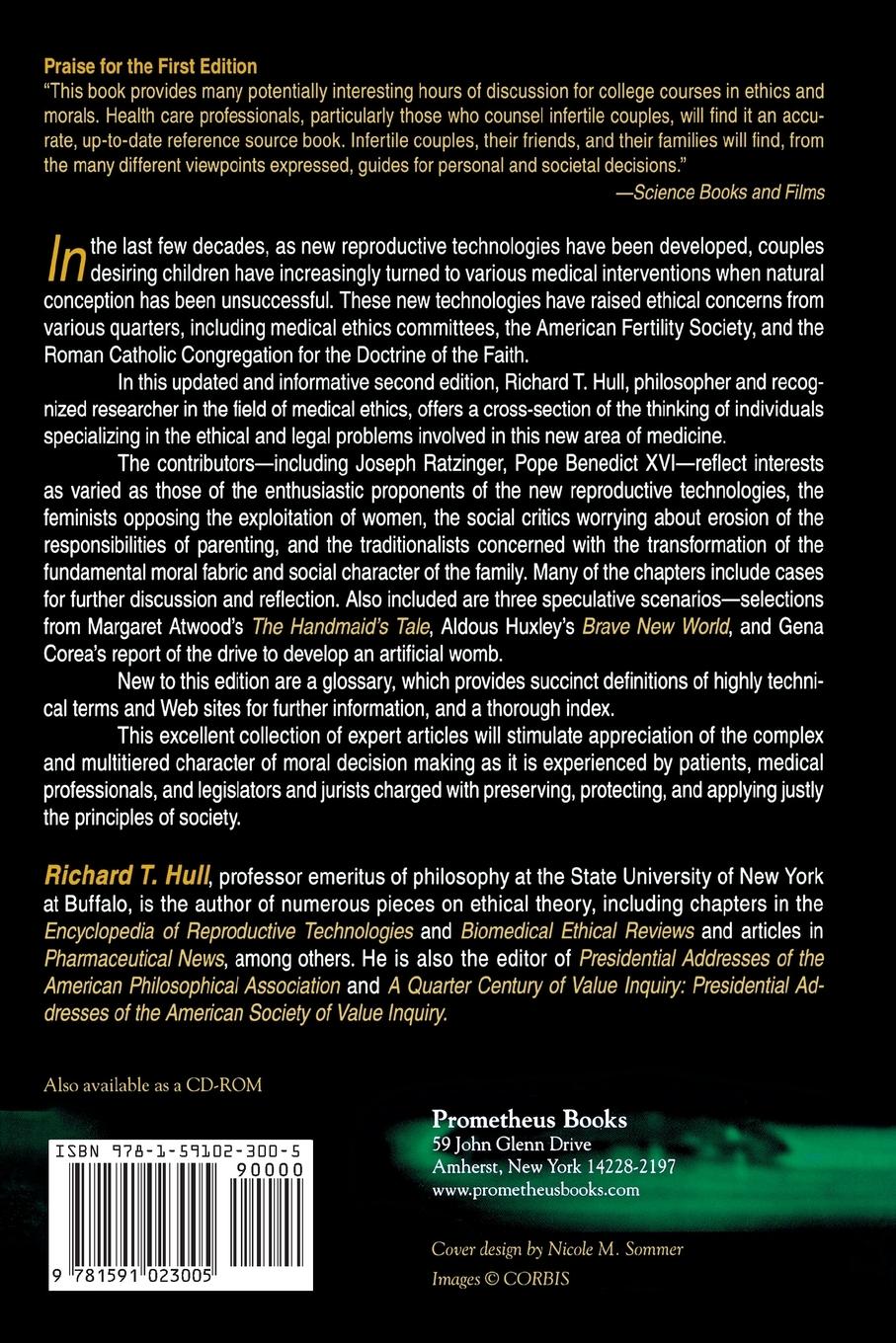 Rückseitencover Ethical Issues In The New Reproductive Technologies