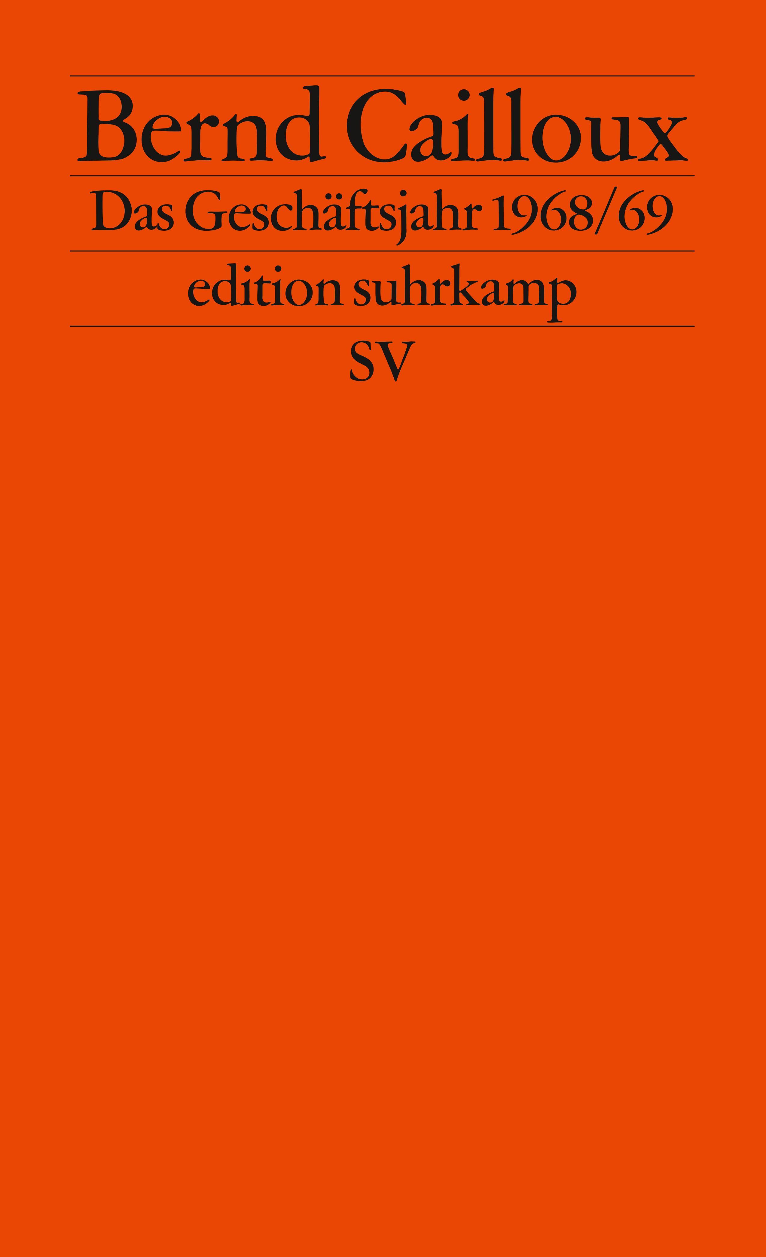 Vorderes Coverbild Das Geschäftsjahr 68/69