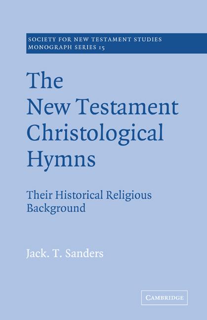 Vorderes Coverbild The New Testament Christological Hymns