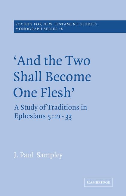 Vorderes Coverbild 'And the Two Shall Become One Flesh'