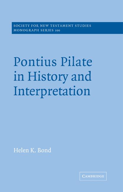 Vorderes Coverbild Pontius Pilate in History and Interpretation