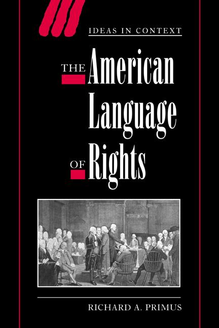 Vorderes Coverbild The American Language of Rights