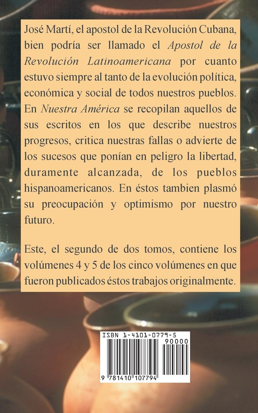 Rückseitencover Nuestra America