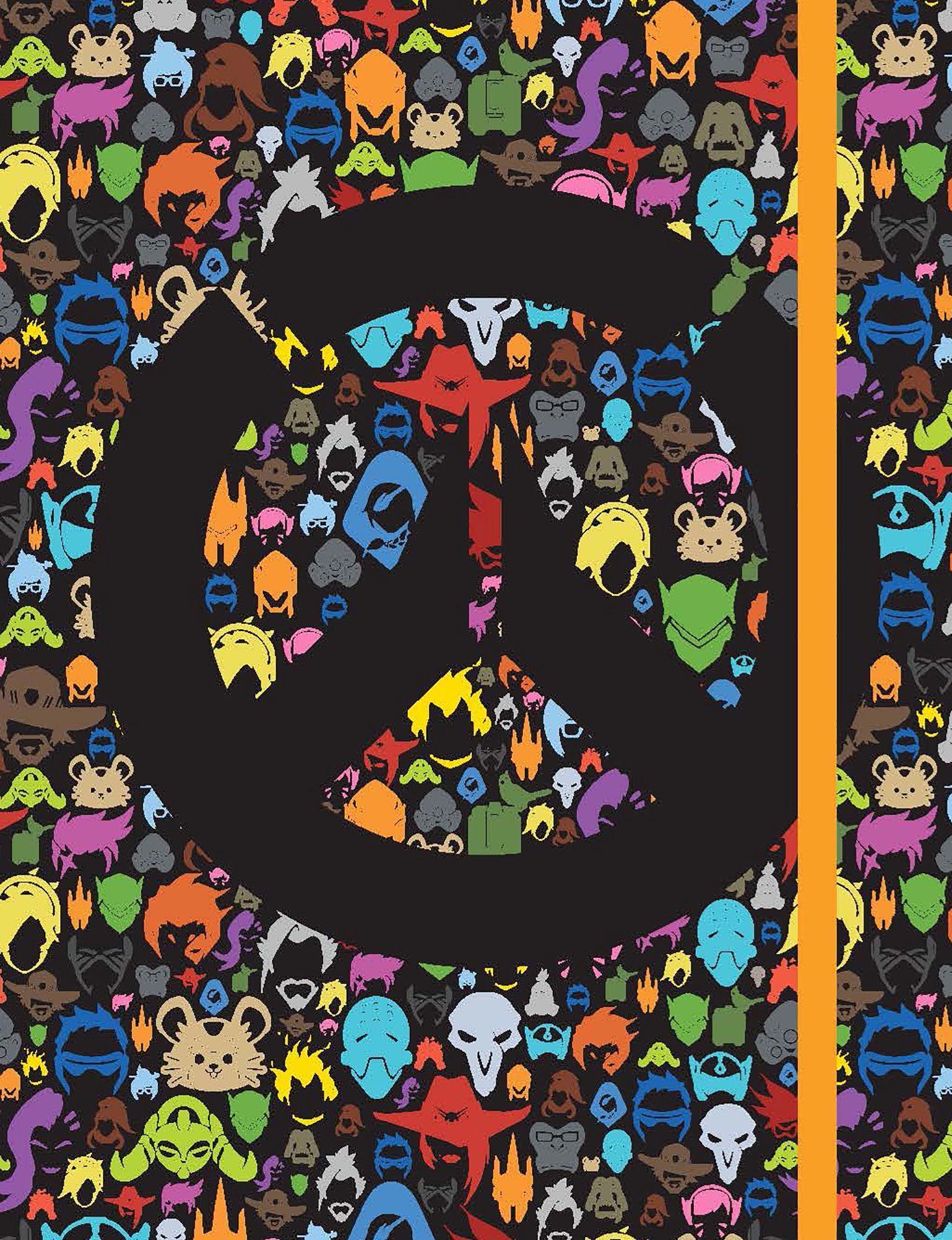 Vorderes Coverbild Overwatch: All Over Character Icon Notebook