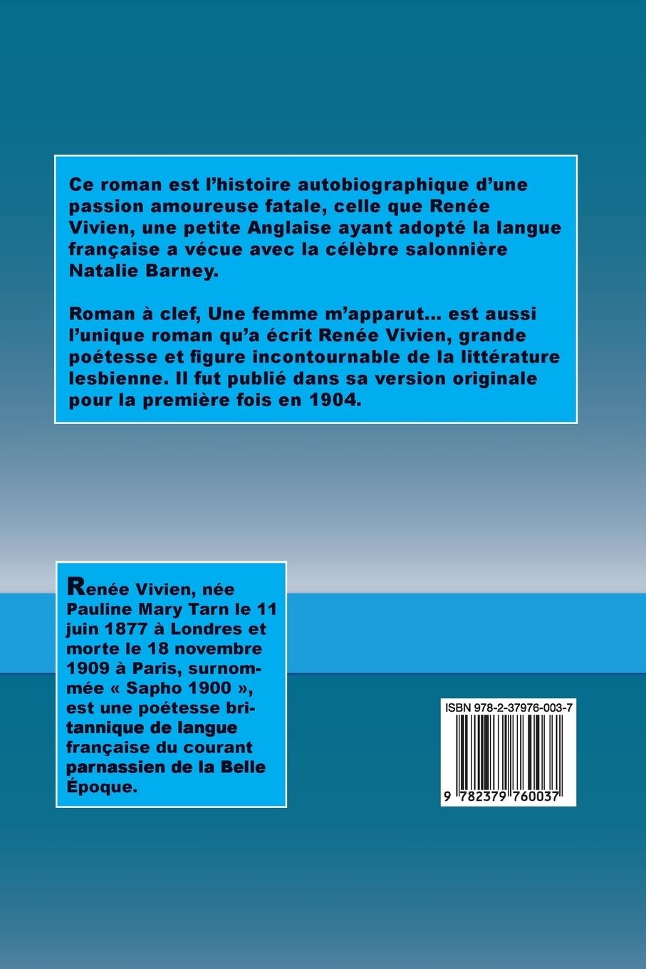 Rückseitencover Une Femme m'apparut...