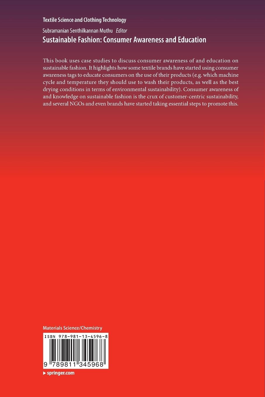 Rückseitencover Sustainable Fashion: Consumer Awareness and Education