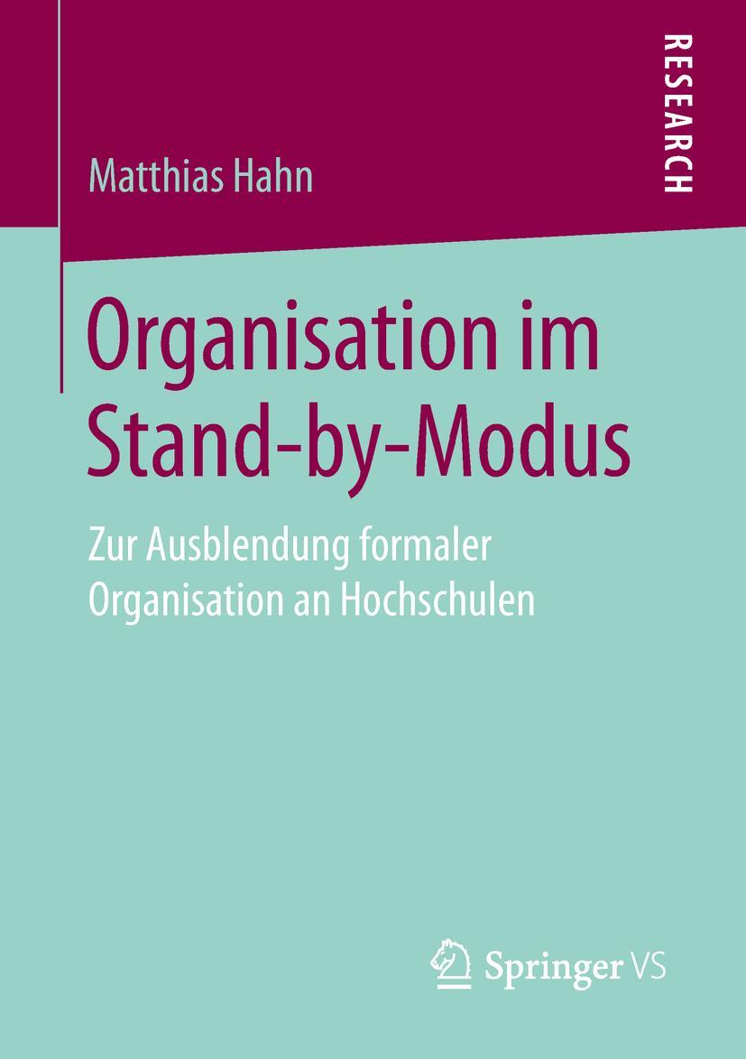 Vorderes Coverbild Organisation im Stand-by-Modus