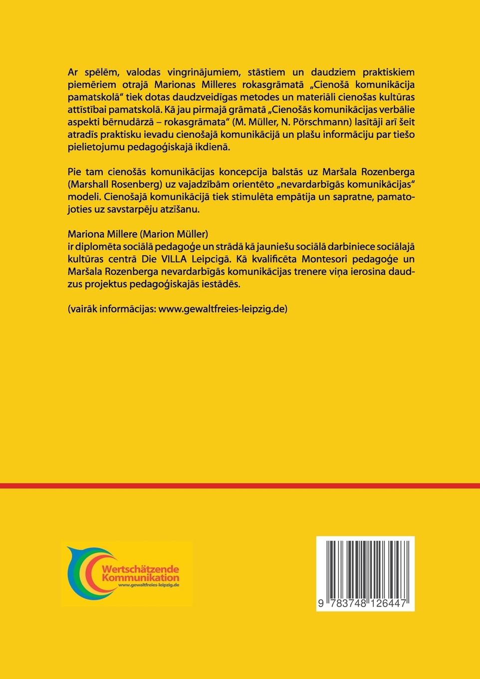 Rückseitencover Cienosa komunikacija sakumskola