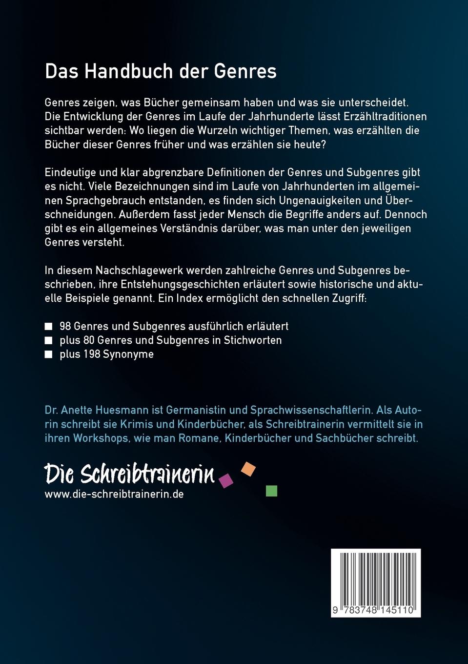 Rückseitencover Buchgenres kompakt