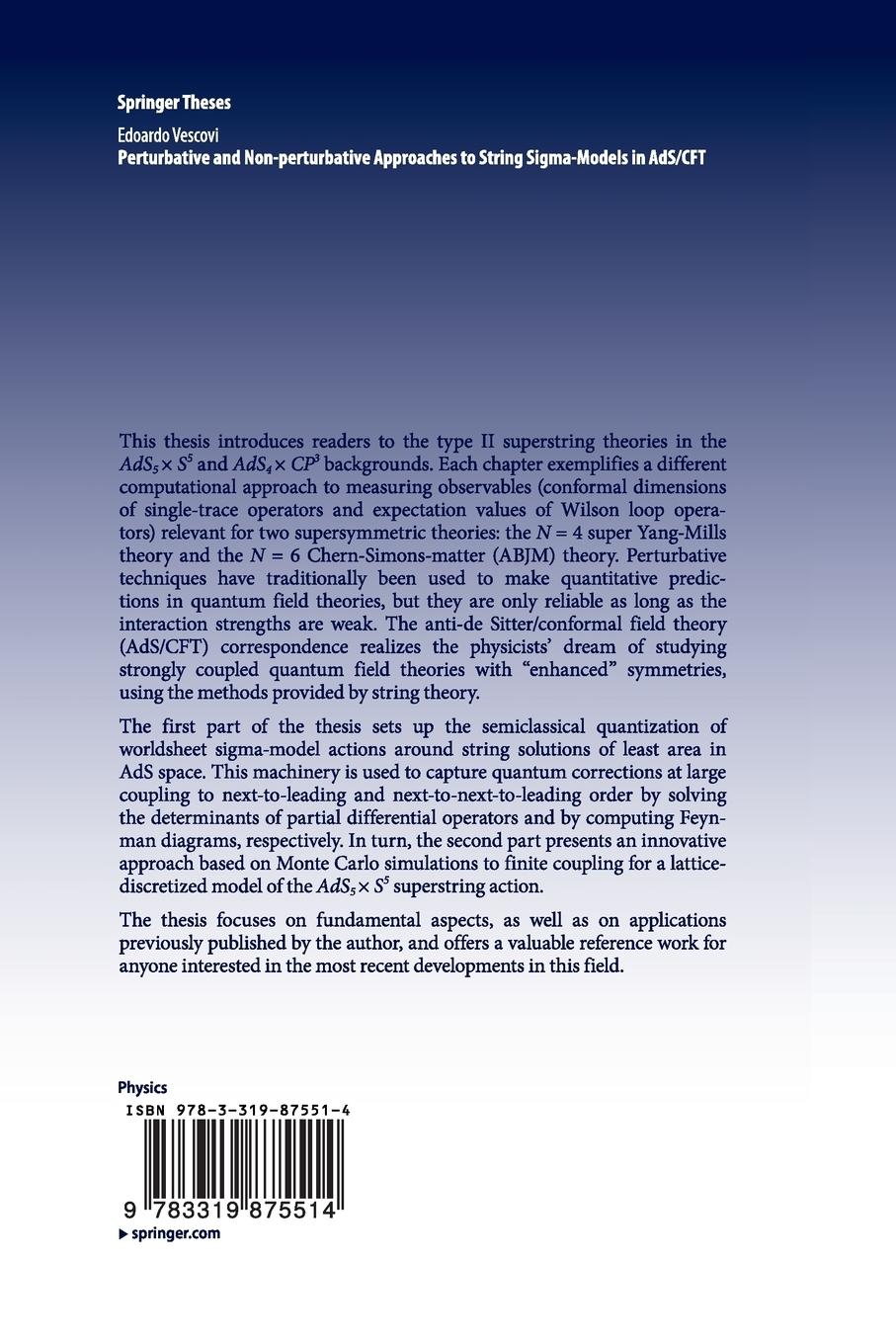 Rückseitencover Perturbative and Non-perturbative Approaches to String Sigma-Models in AdS/CFT