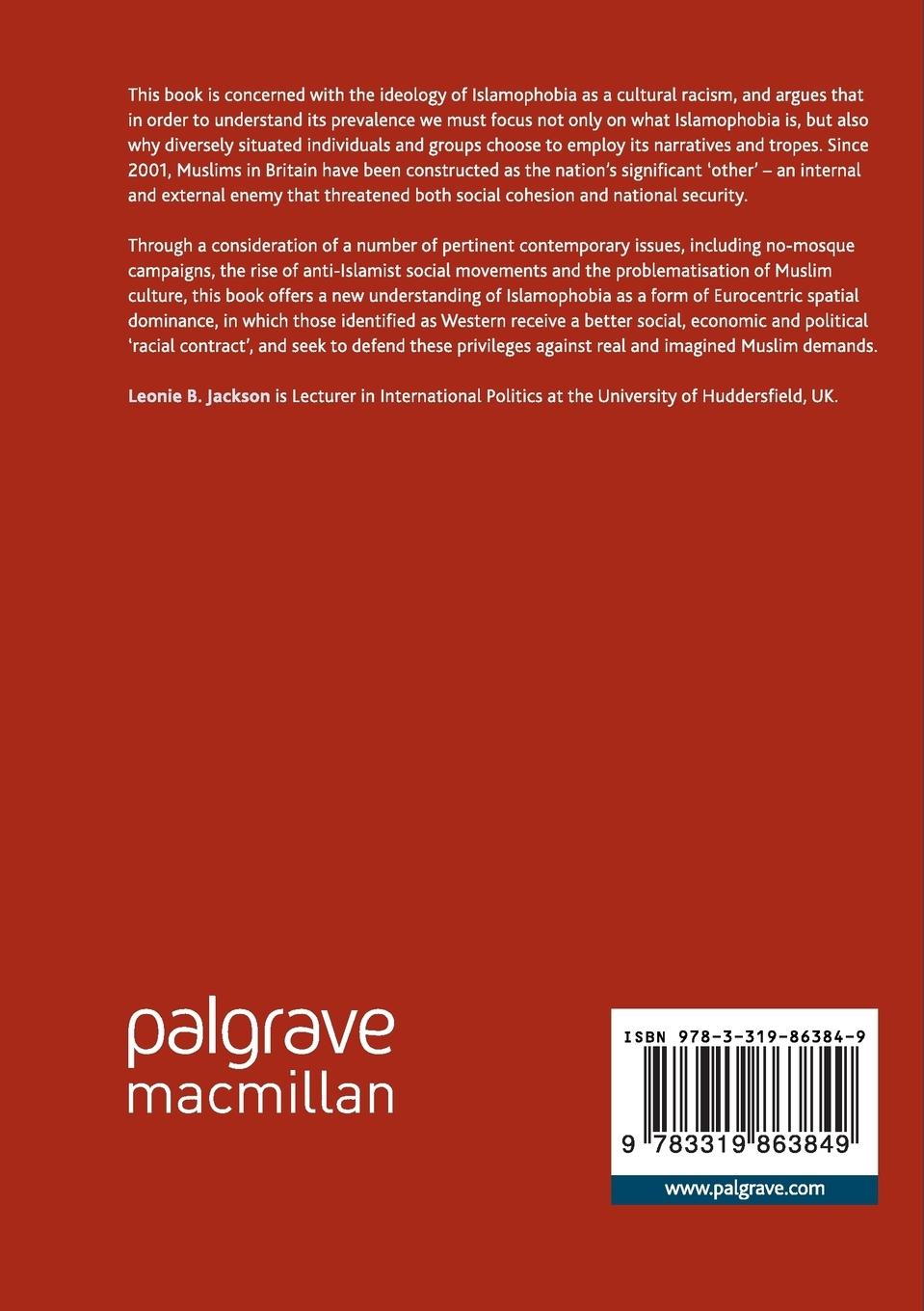 Rückseitencover Islamophobia in Britain