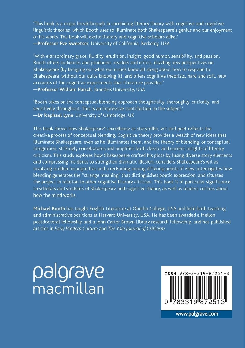 Rückseitencover Shakespeare and Conceptual Blending