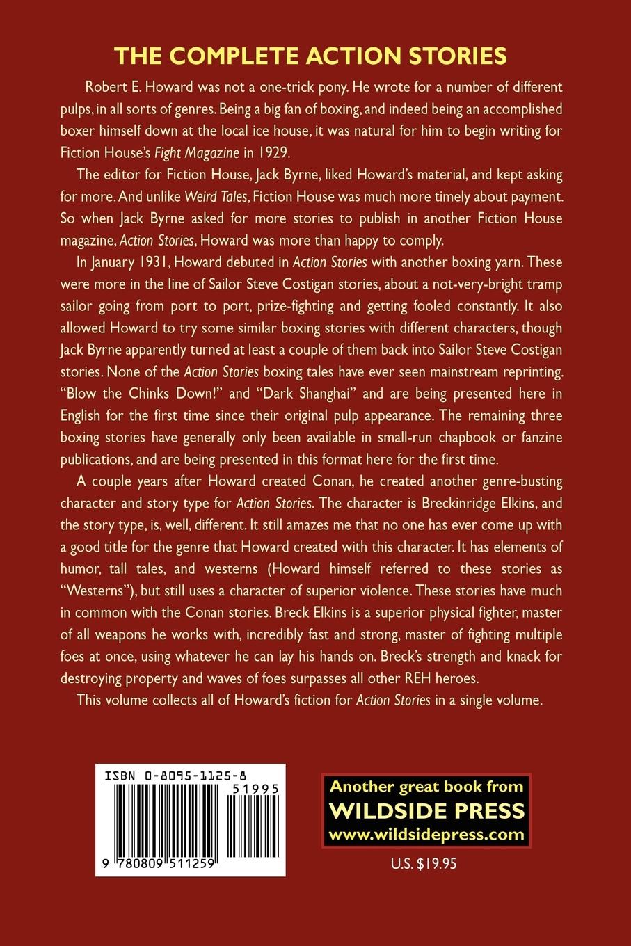 Rückseitencover The Complete Action Stories