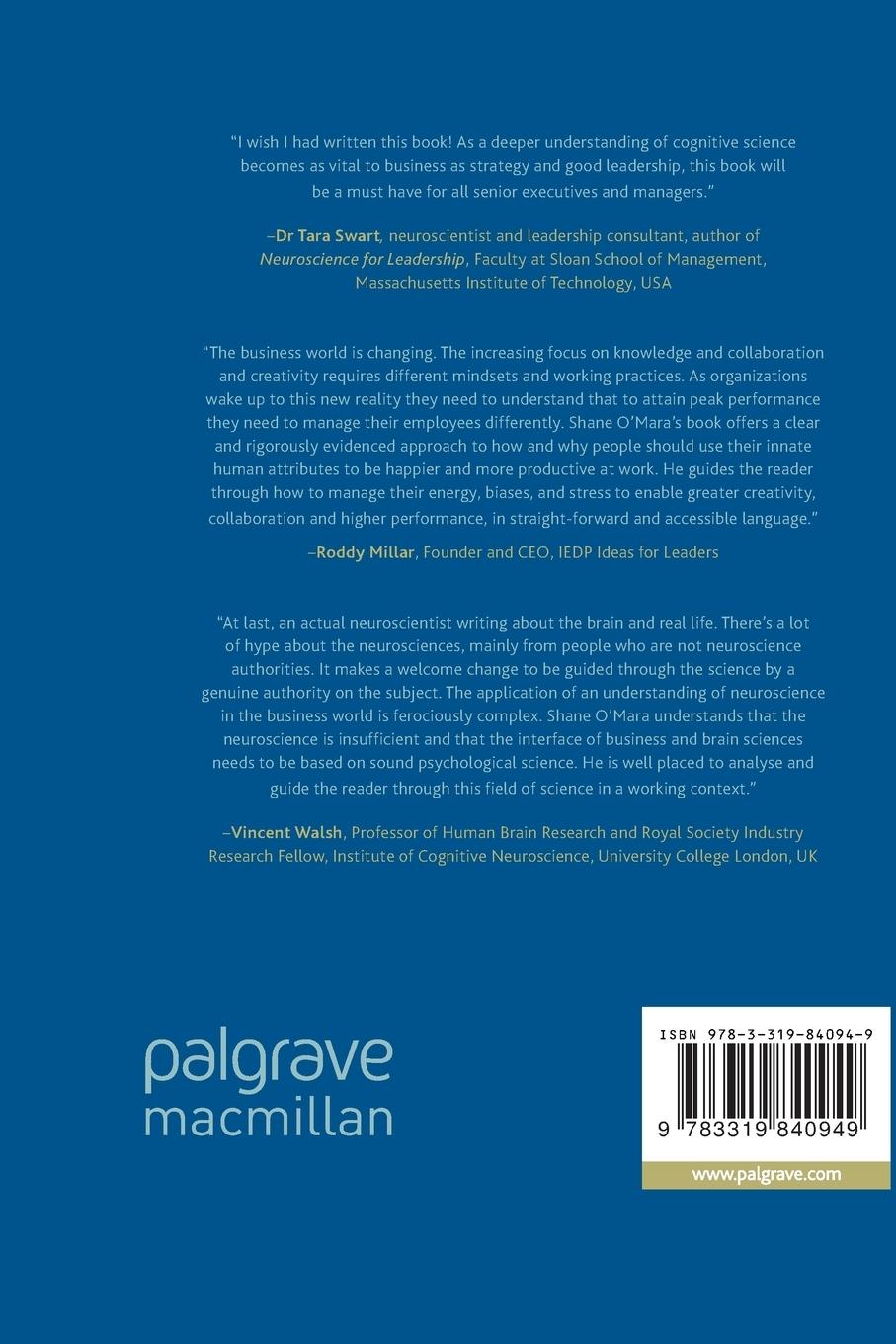 Rückseitencover A Brain for Business - A Brain for Life