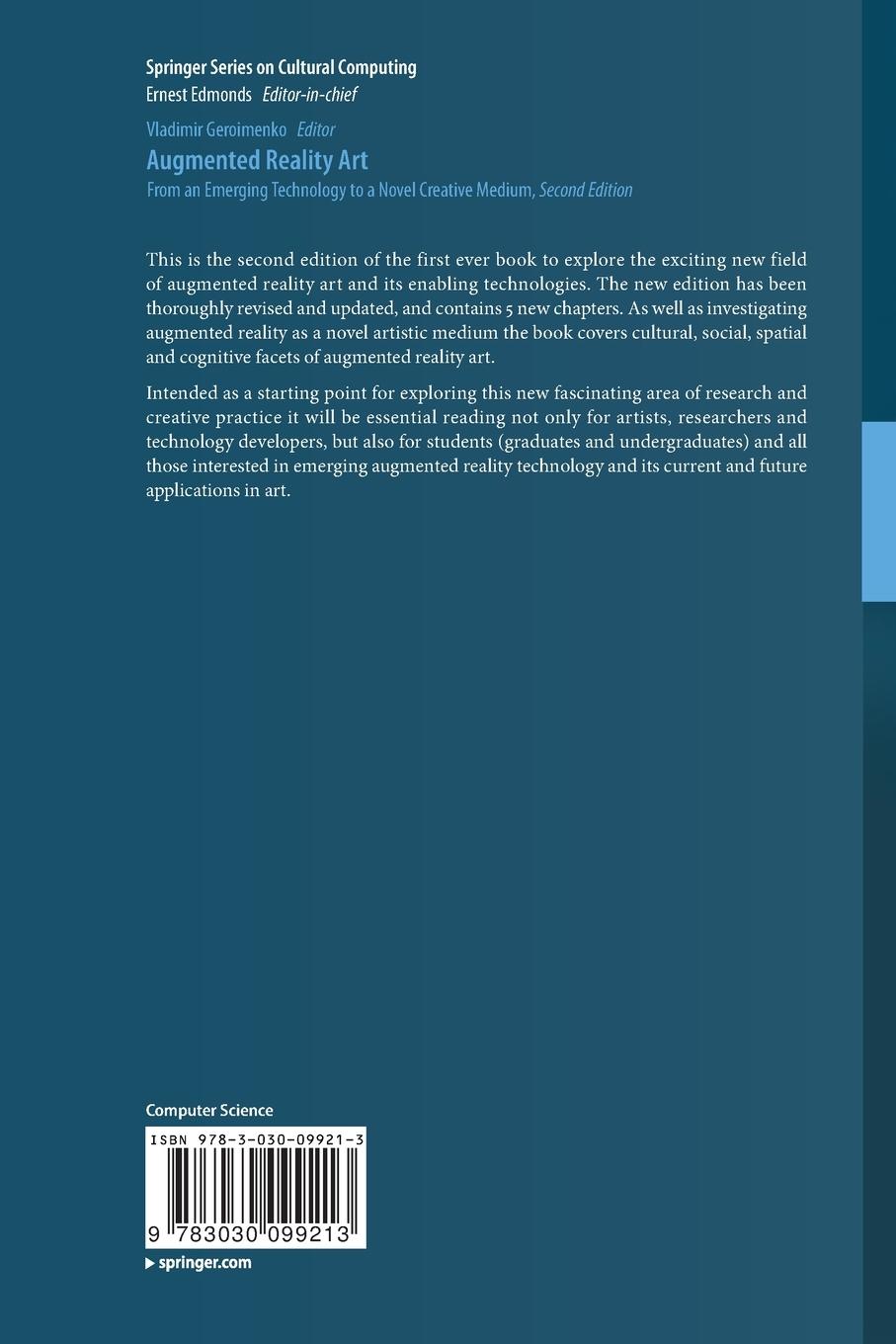 Rückseitencover Augmented Reality Art