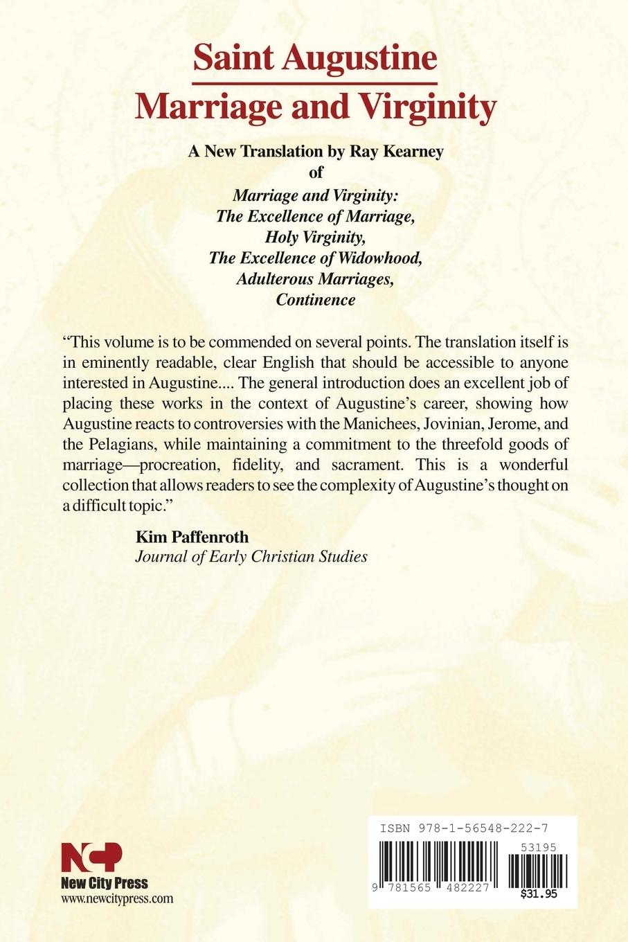 Rückseitencover Marriage and Virginity