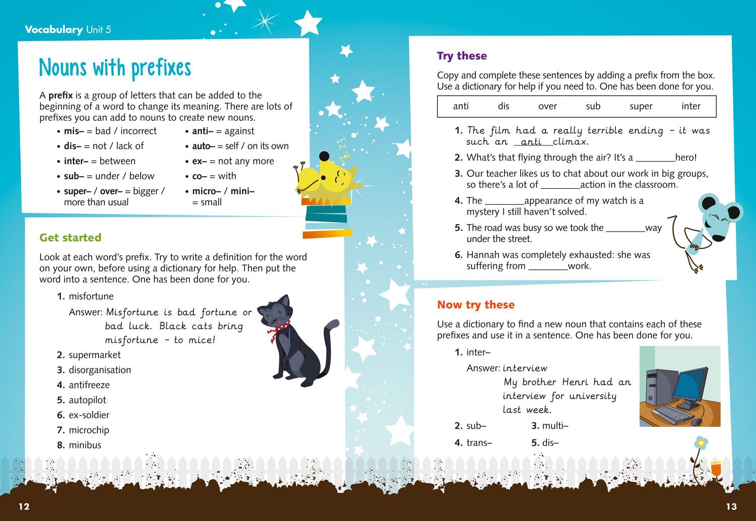 Beispielinhalt (Bild) Vocabulary, Grammar and Punctuation Skills Pupil Book 4