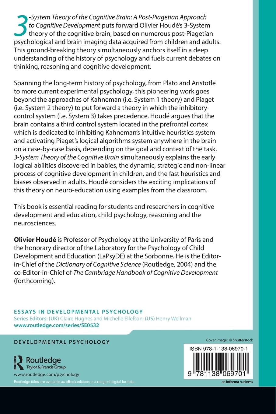 Rückseitencover 3-System Theory of the Cognitive Brain