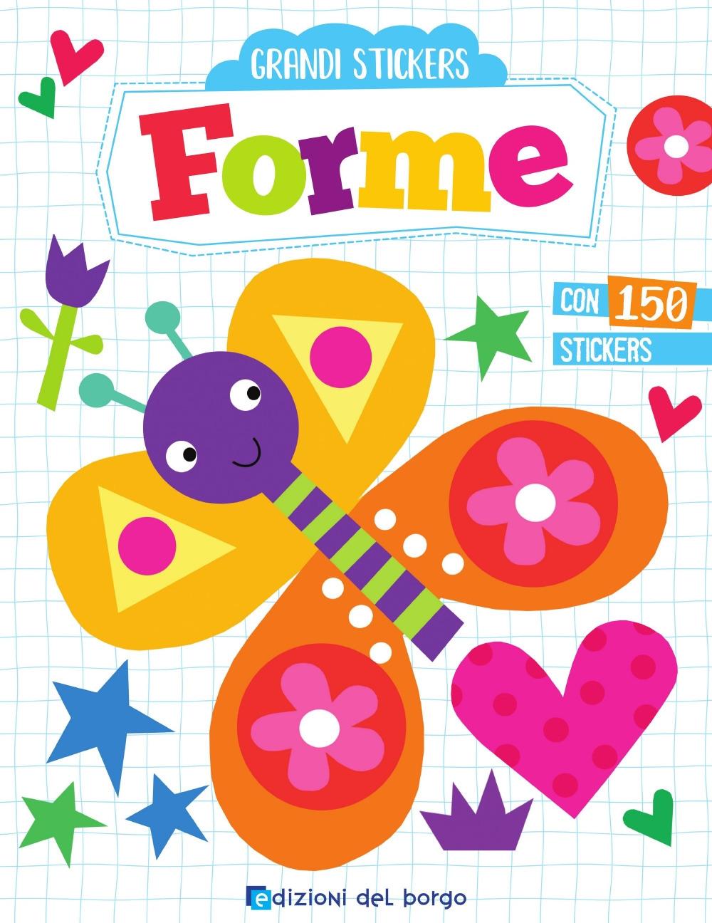 Vorderes Coverbild Forme. Grandi stickers. Con adesivi