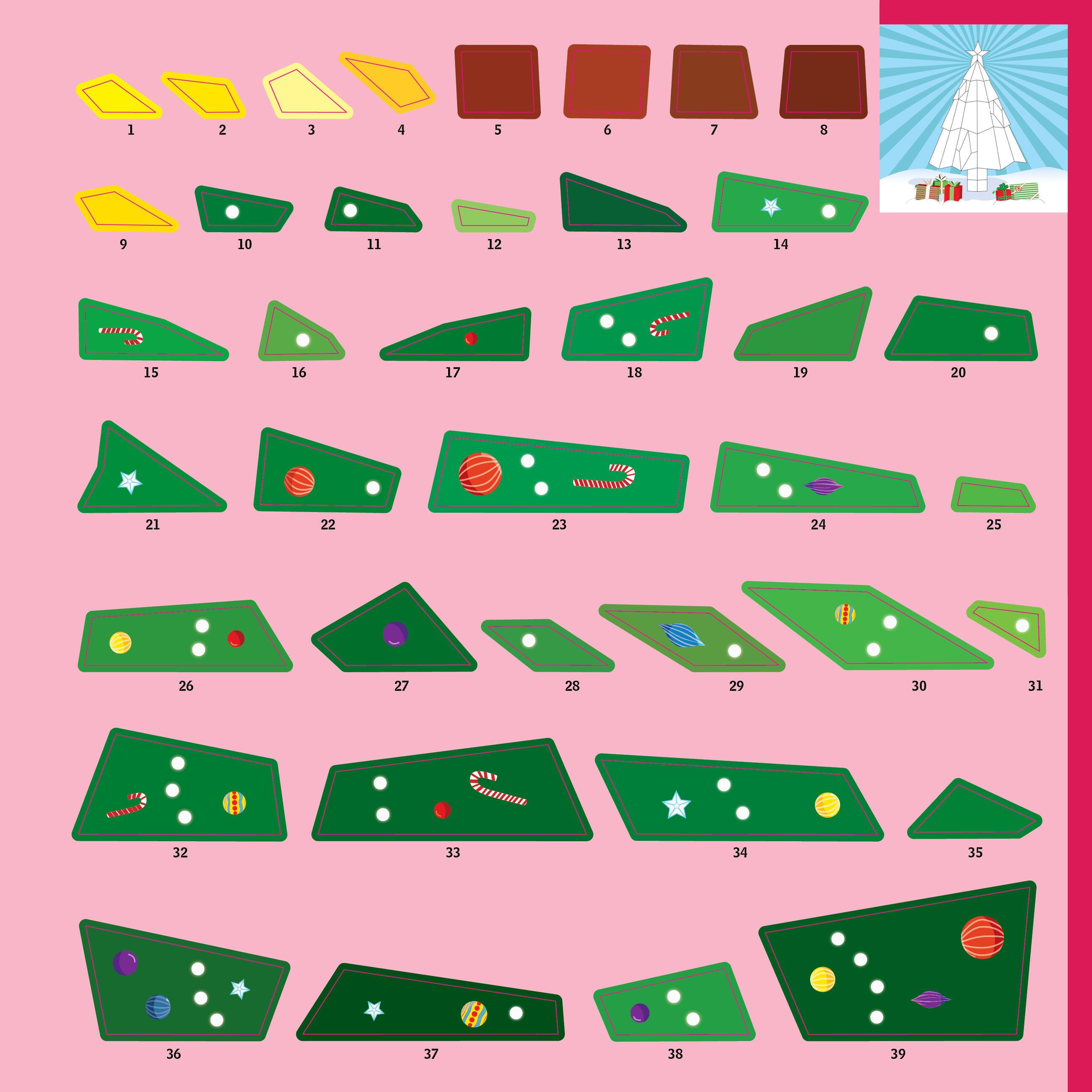Beispielinhalt (Bild) Paint by Sticker Kids: Christmas