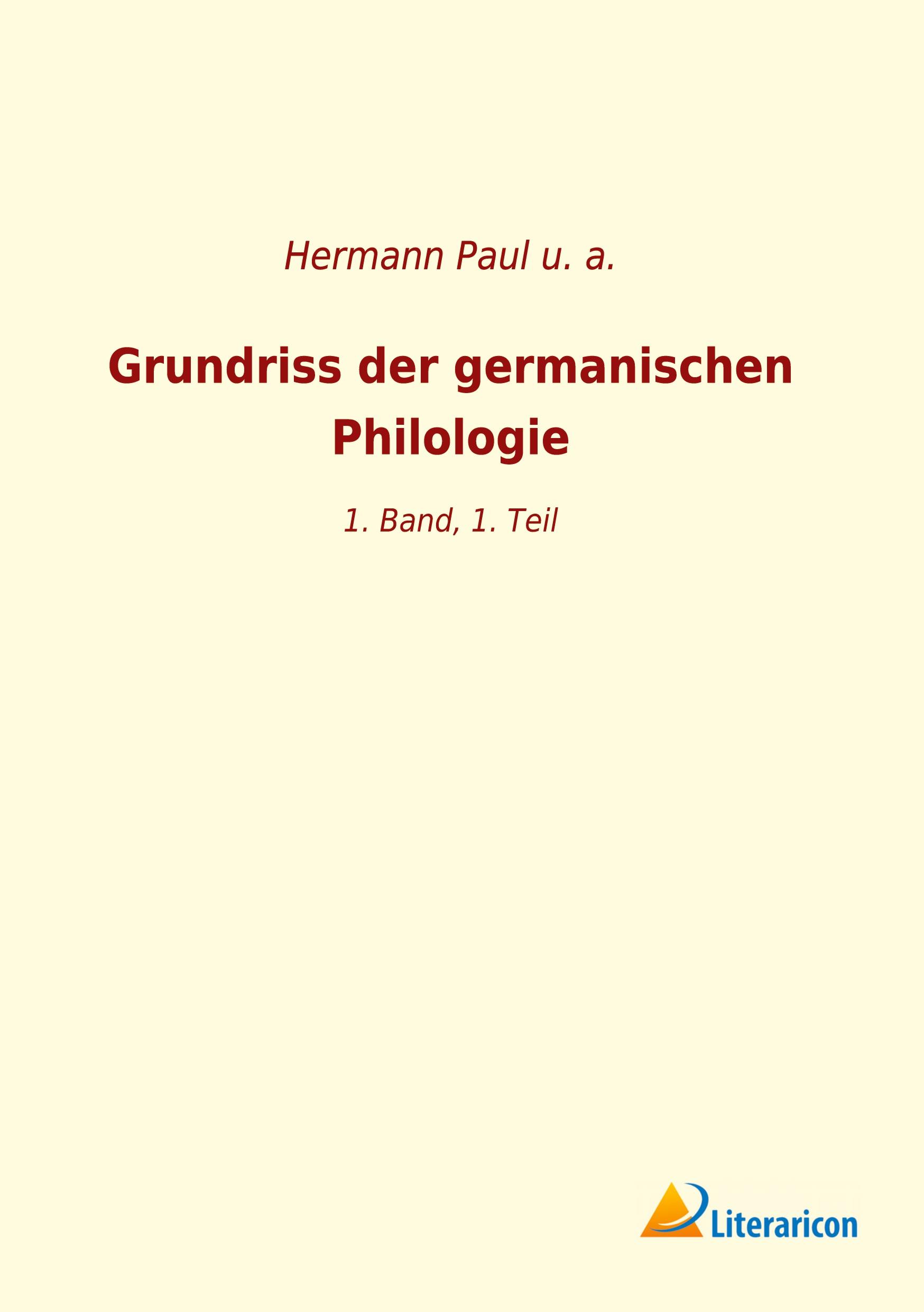 Vorderes Coverbild Grundriss der germanischen Philologie
