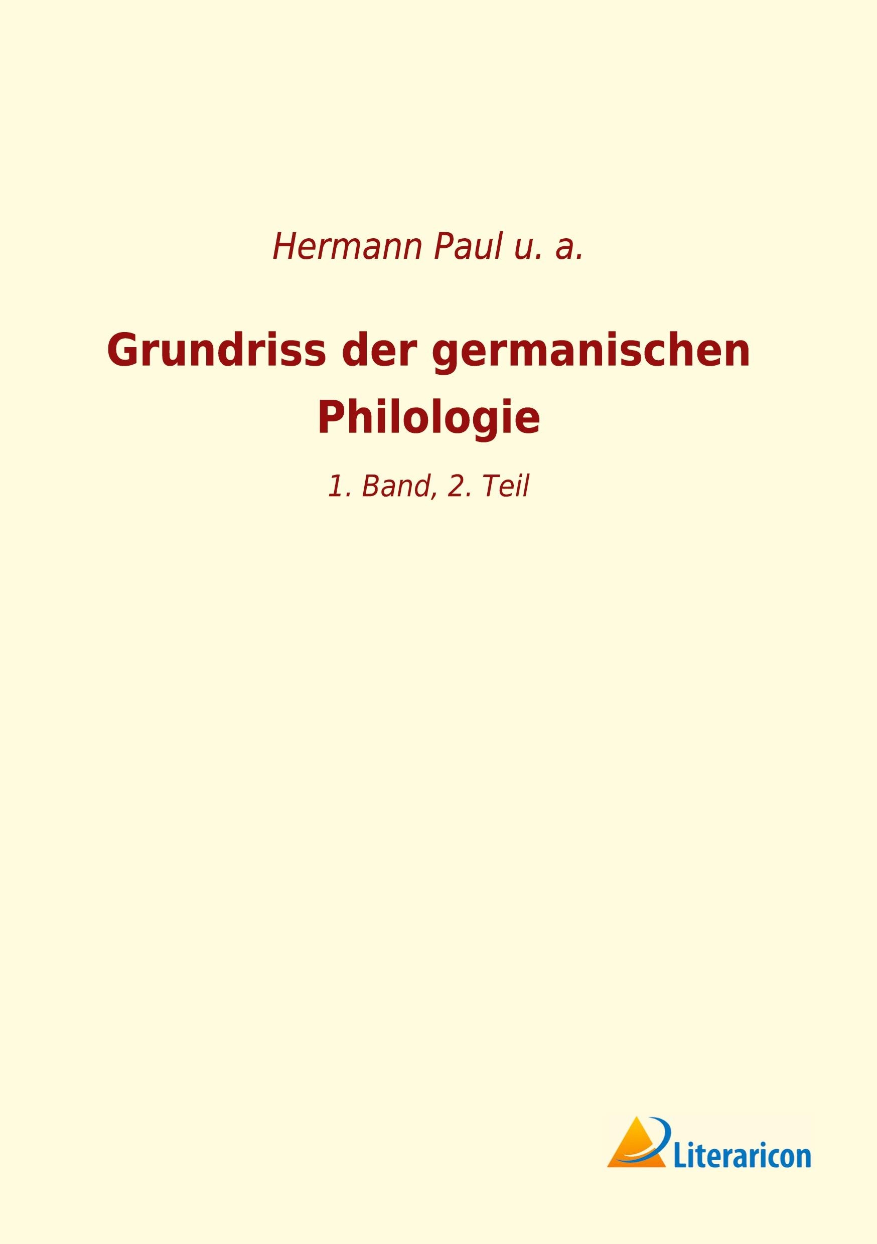 Vorderes Coverbild Grundriss der germanischen Philologie