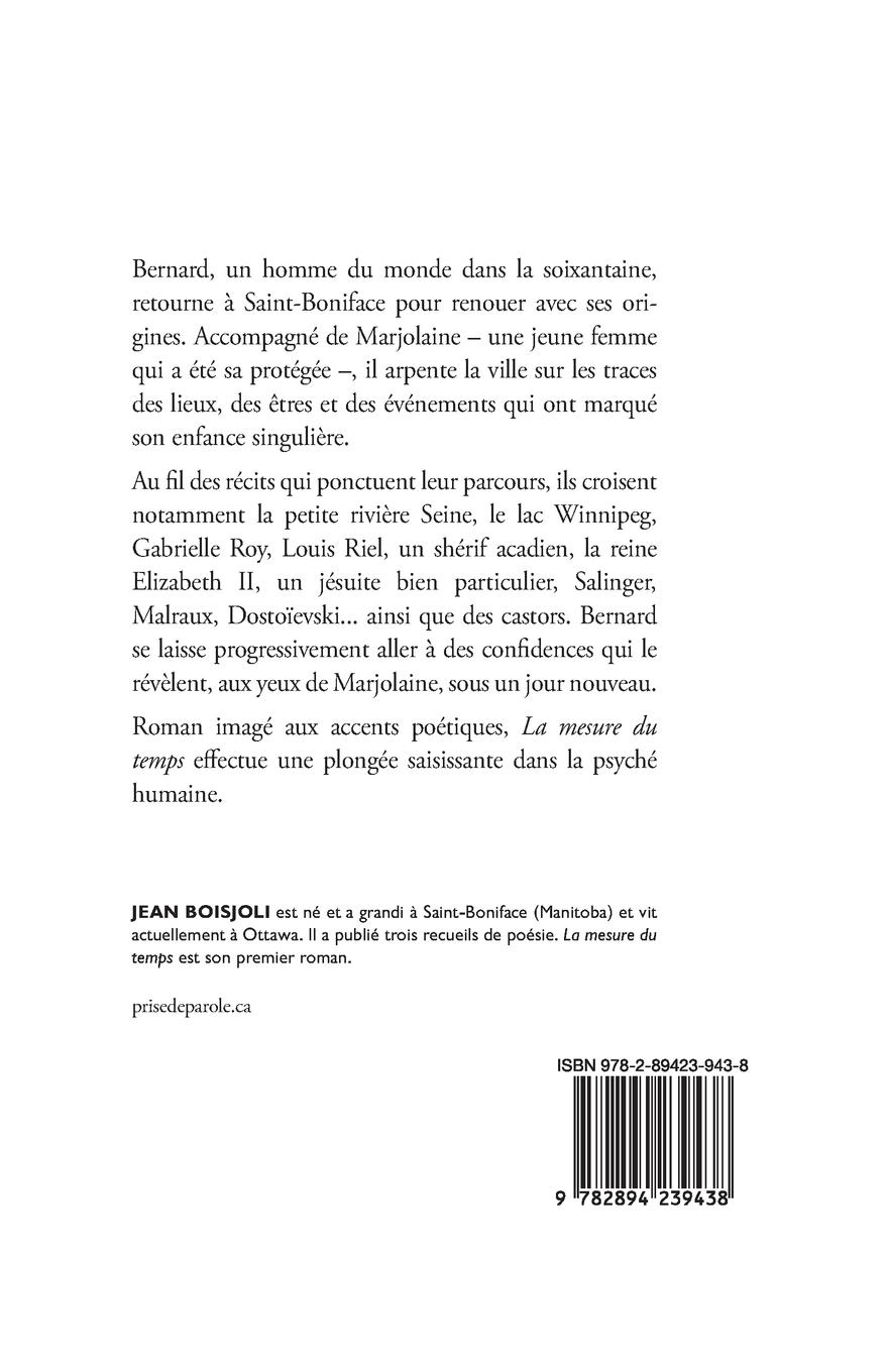 Rückseitencover La mesure du temps