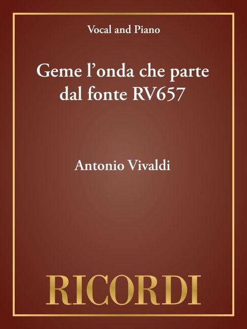 Vorderes Coverbild Geme l'Onda Che Parte Dal Fonte Rv657