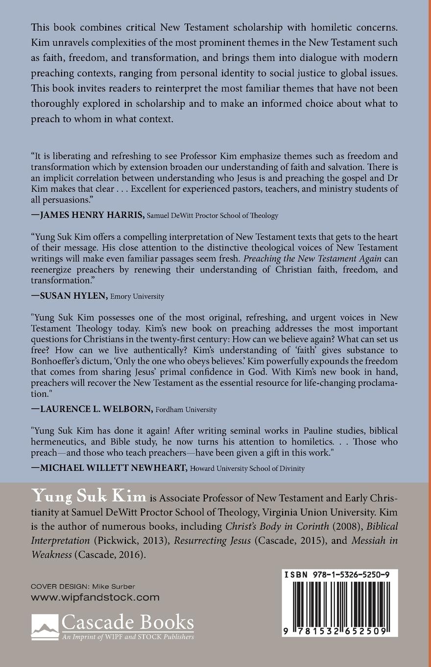 Rückseitencover Preaching the New Testament Again