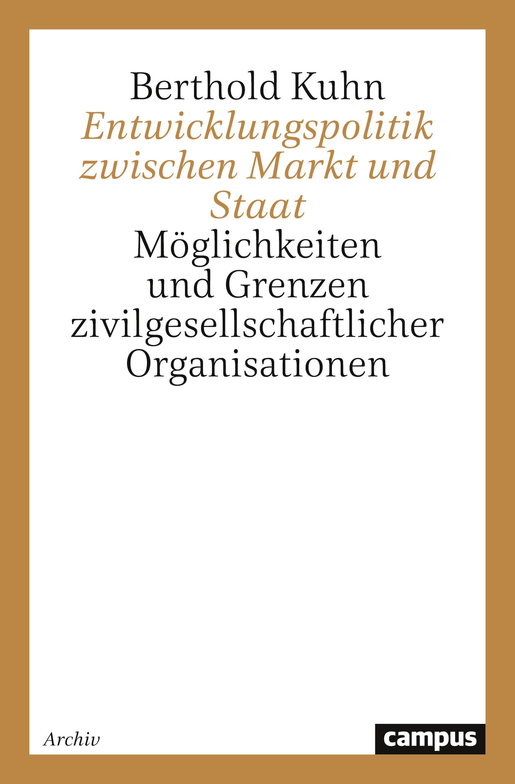 Vorderes Coverbild Entwicklungspolitik zwischen Markt und Staat