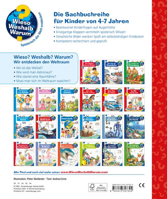 Beispielinhalt (Bild) Wieso? Weshalb? Warum?, Band 32: Wir entdecken den Weltraum