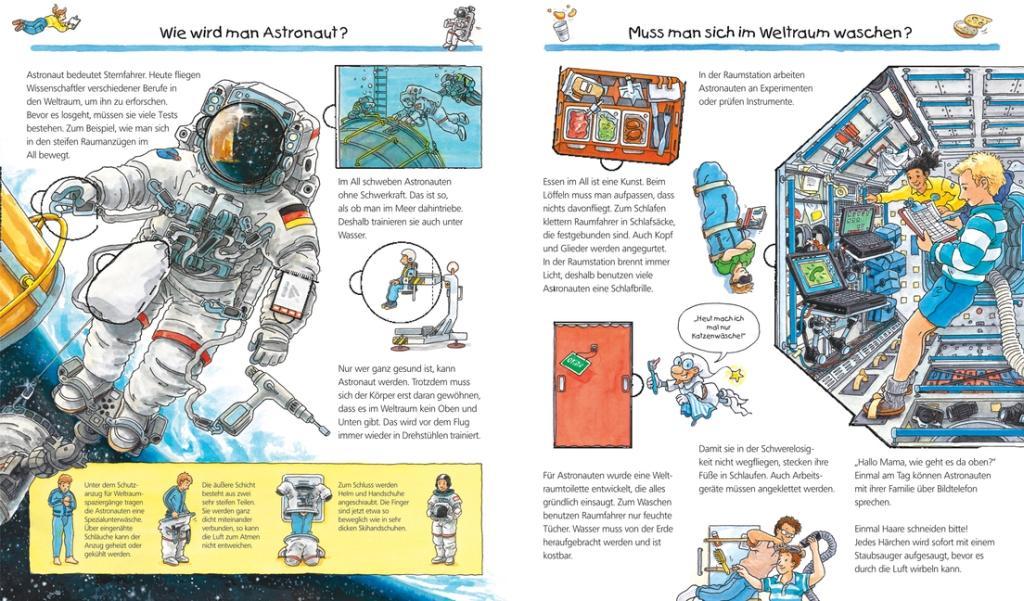 Beispielinhalt (Bild) Wieso? Weshalb? Warum?, Band 32: Wir entdecken den Weltraum