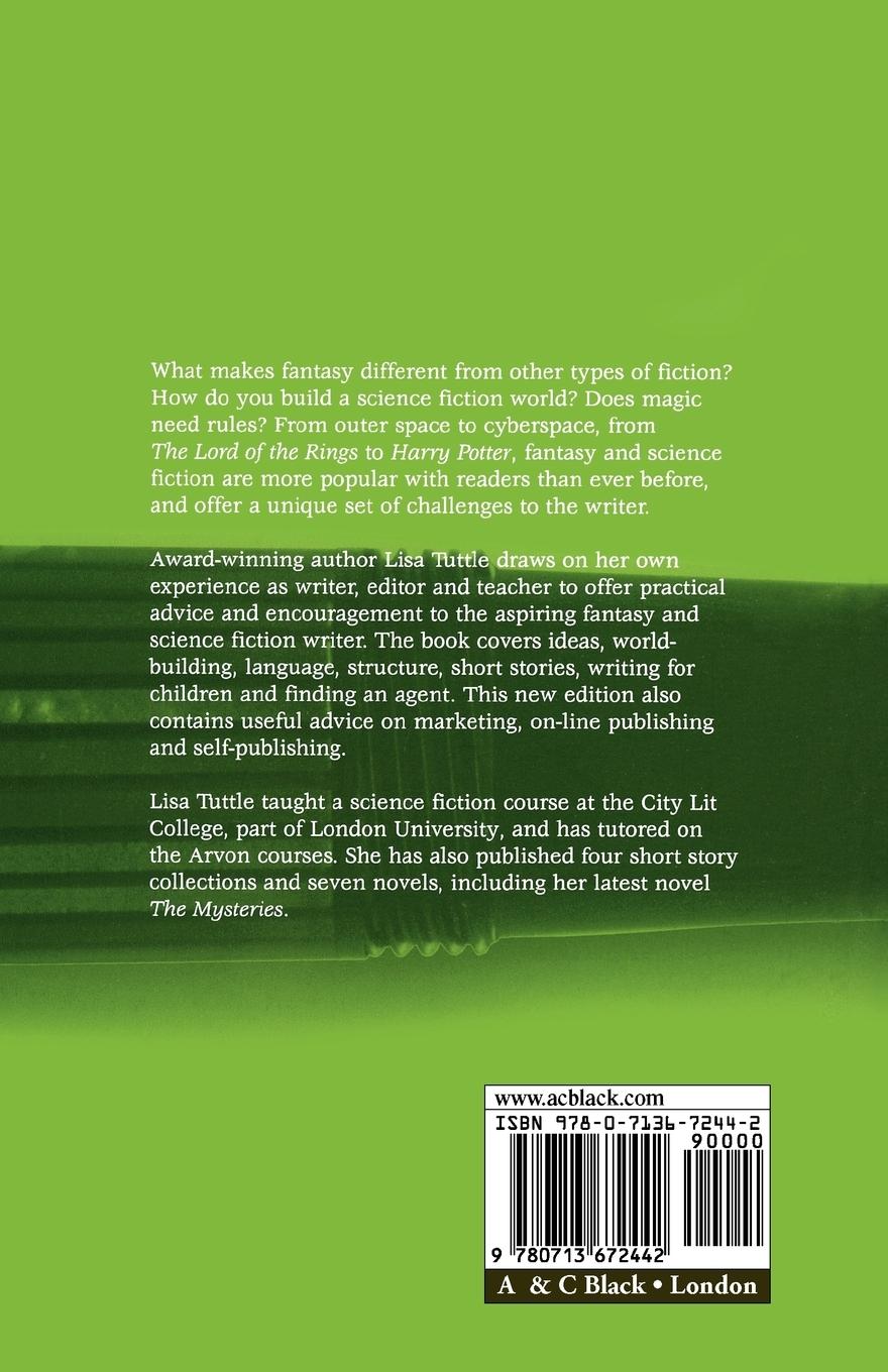 Rückseitencover writing fantasy and science fiction