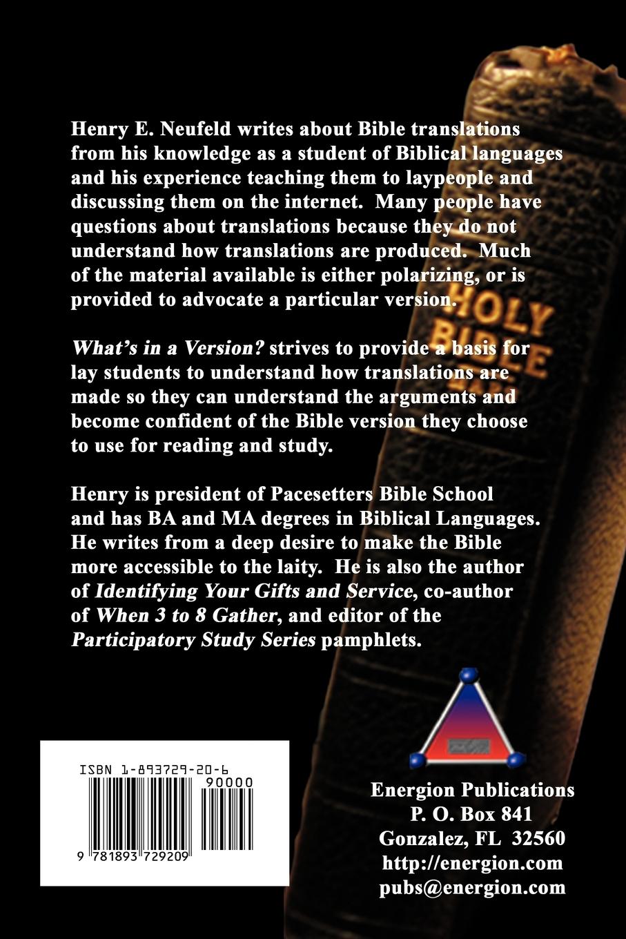 Rückseitencover What's in a Version?