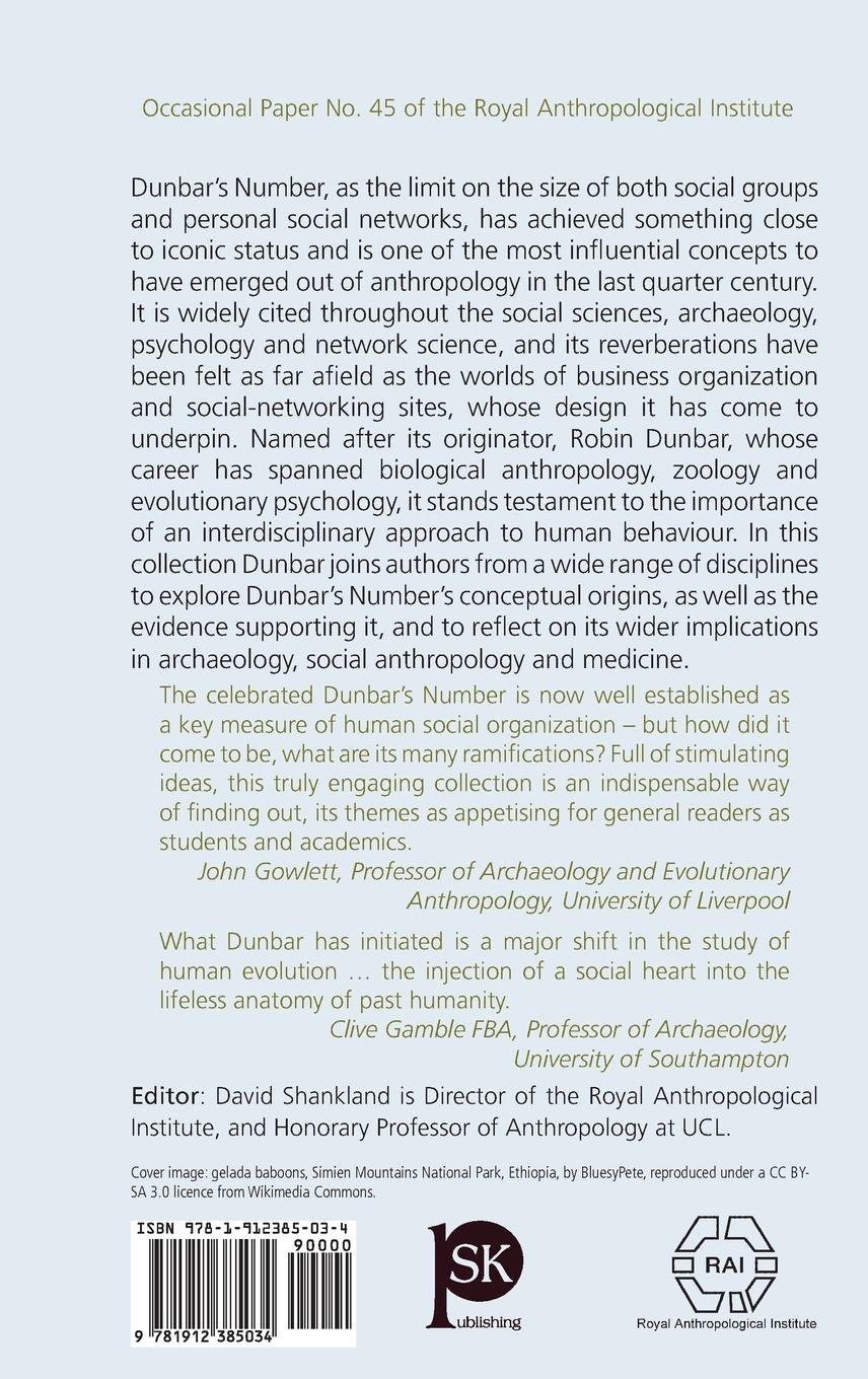 Rückseitencover Dunbar's Number