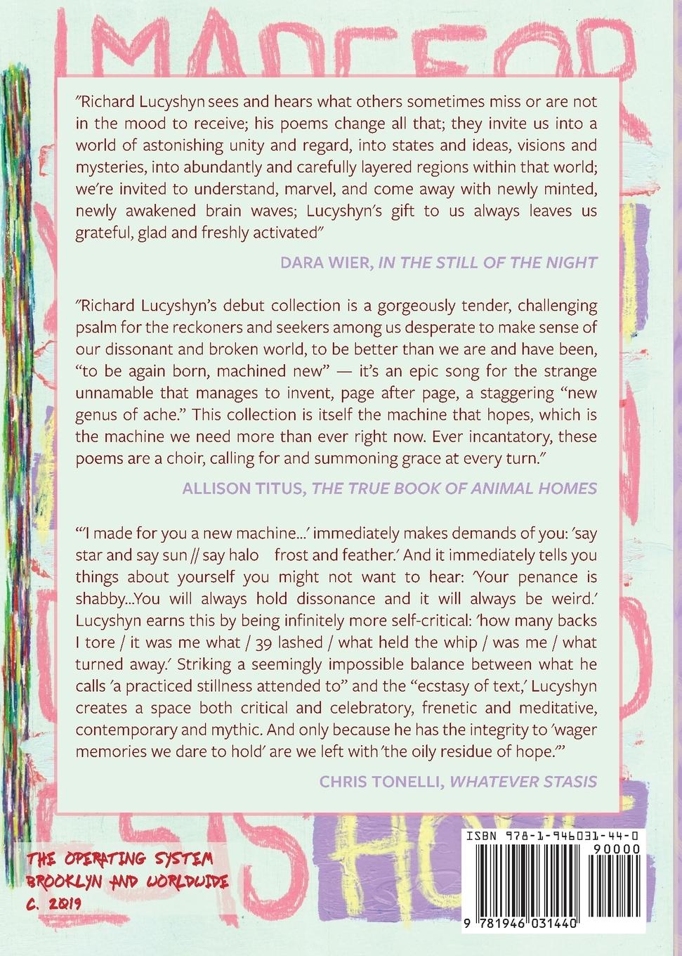 Rückseitencover I made for you a new machine and all it does is hope