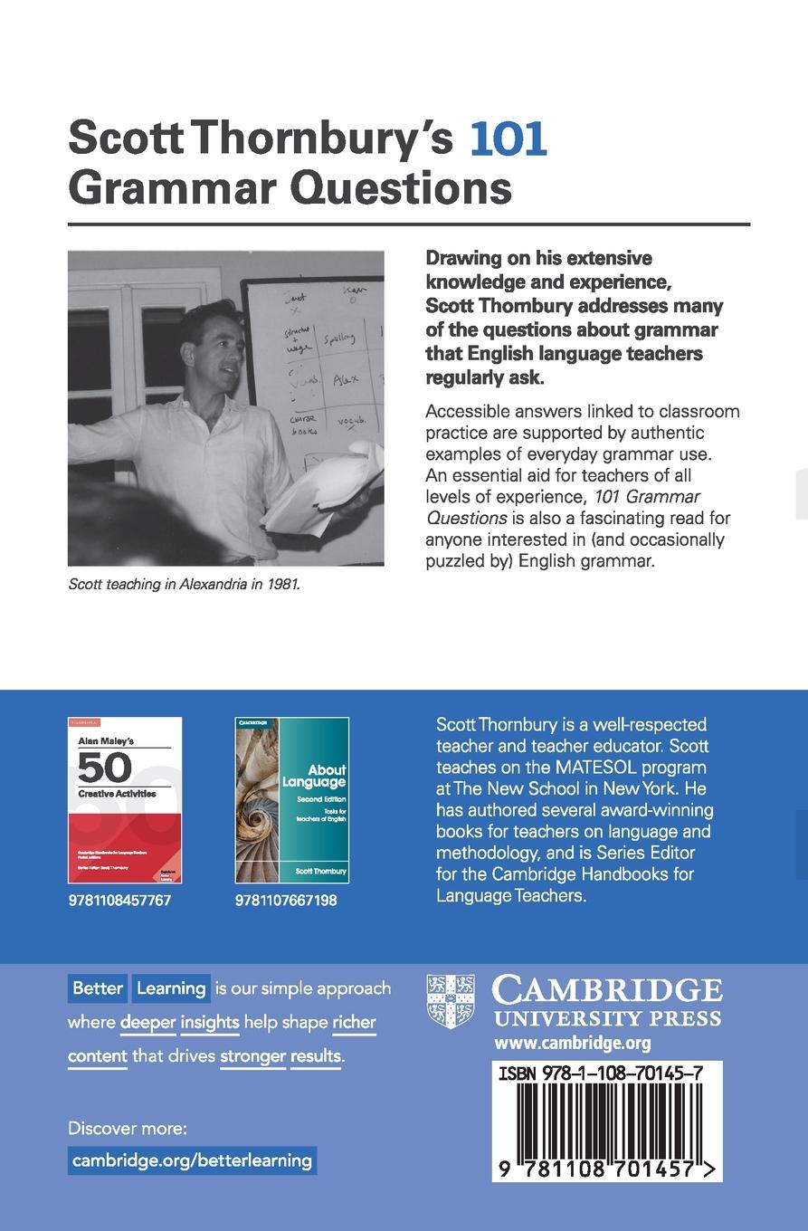 Rückseitencover Scott Thornbury's 101 Grammar Questions Pocket Editions