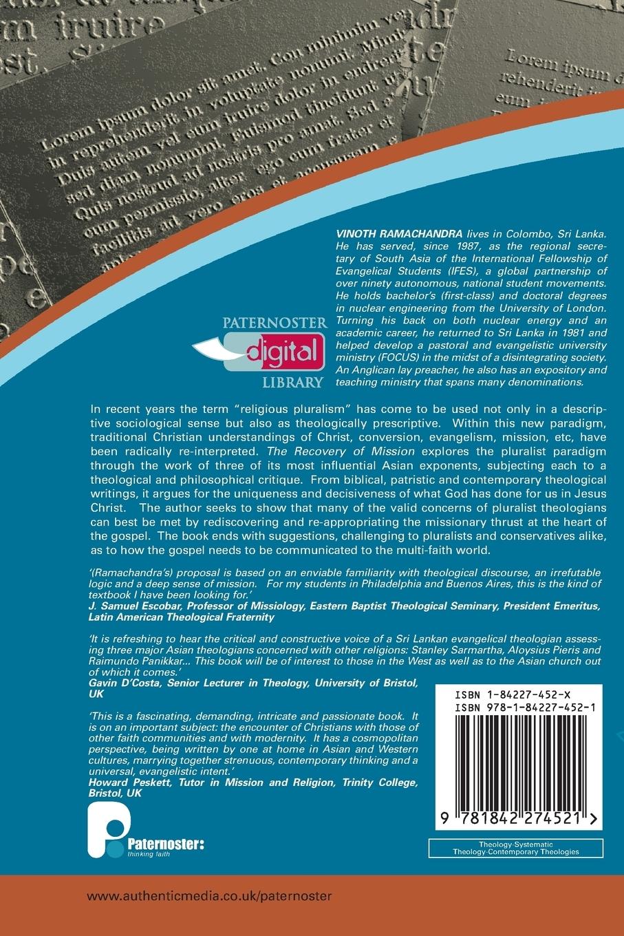 Rückseitencover The Recovery of the Mission