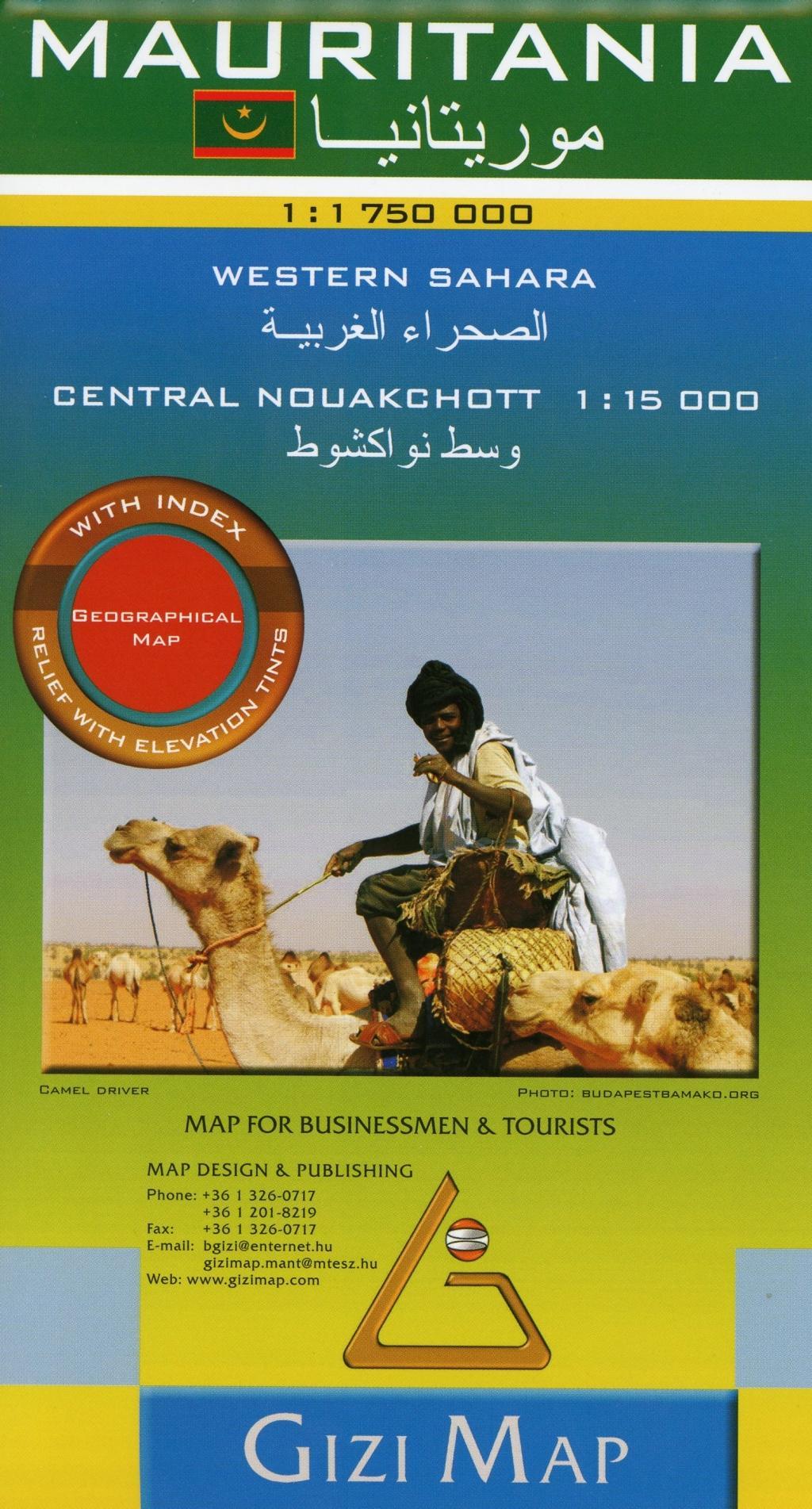 Vorderes Coverbild Mauritania Geographical Map 1 : 1 750 000