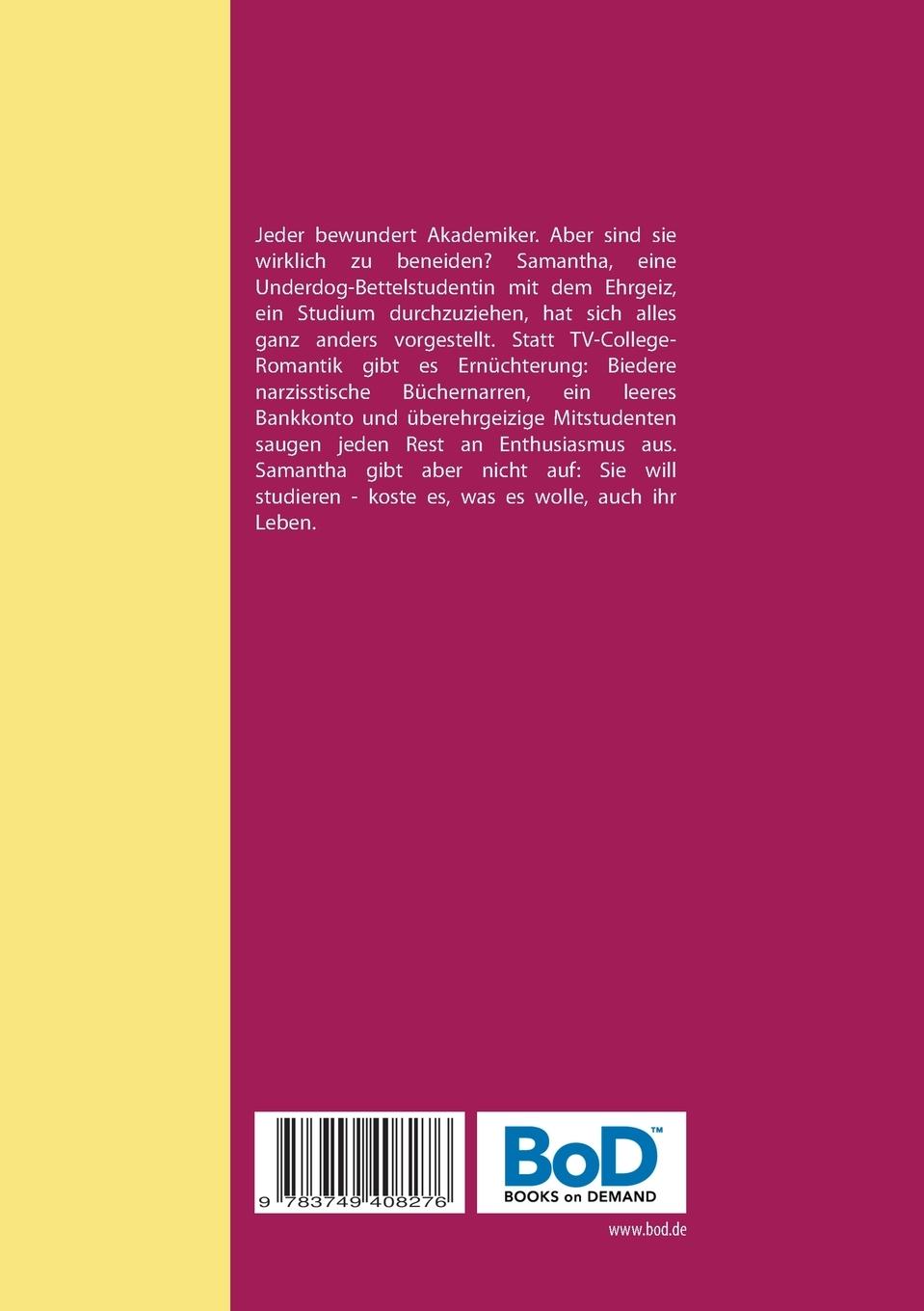Rückseitencover Der ganz normale Universitätswahnsinn