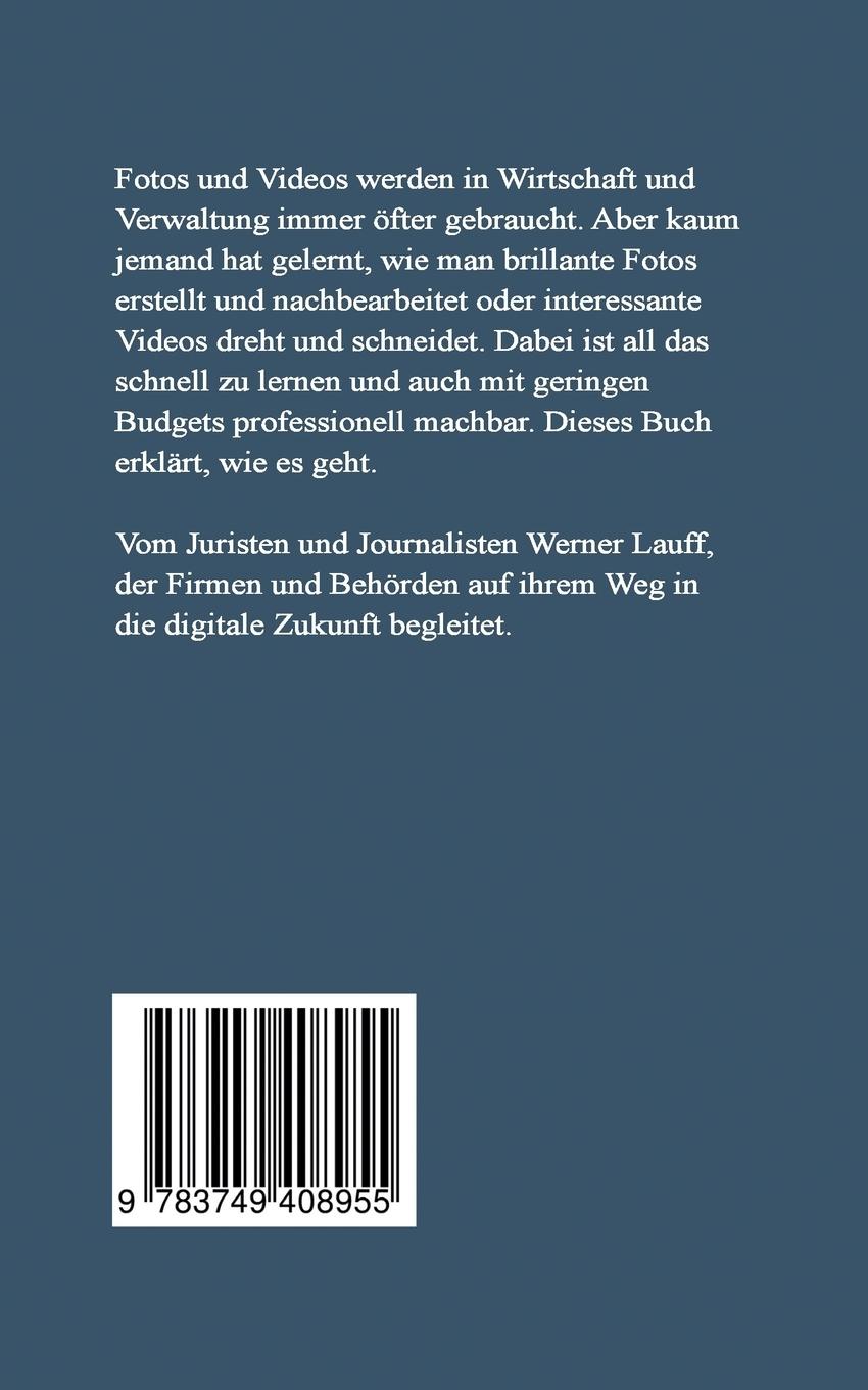 Rückseitencover Fotos und Videos professionell erstellen