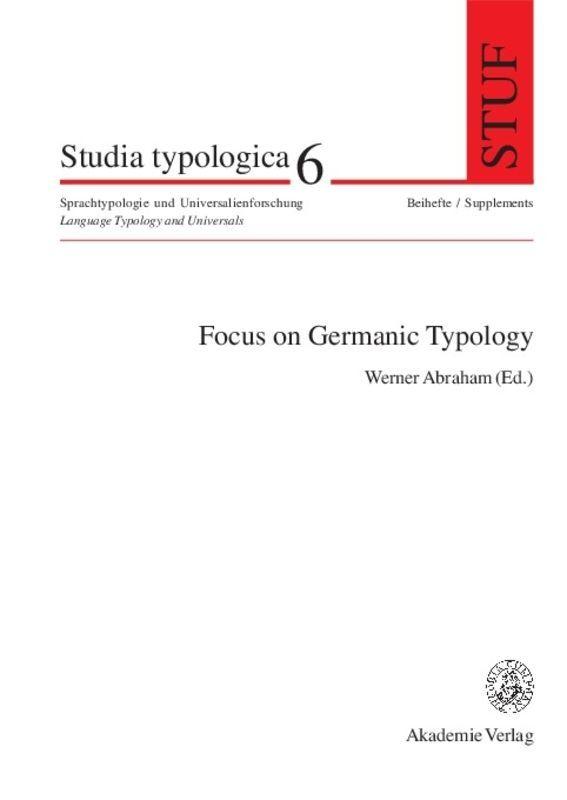 Vorderes Coverbild Focus on Germanic Typology