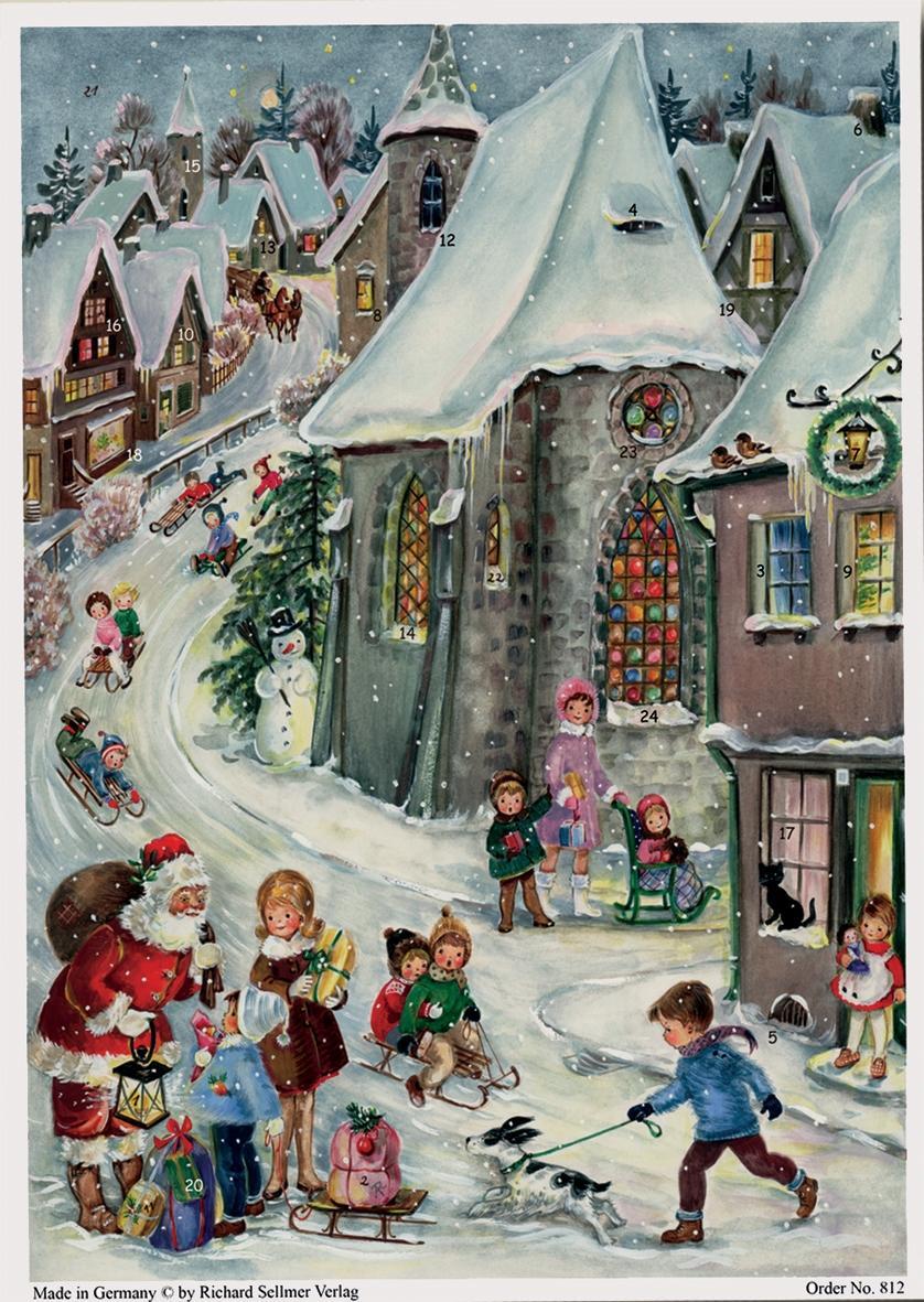Vorderes Coverbild Adventskalender "Rodelfreuden"