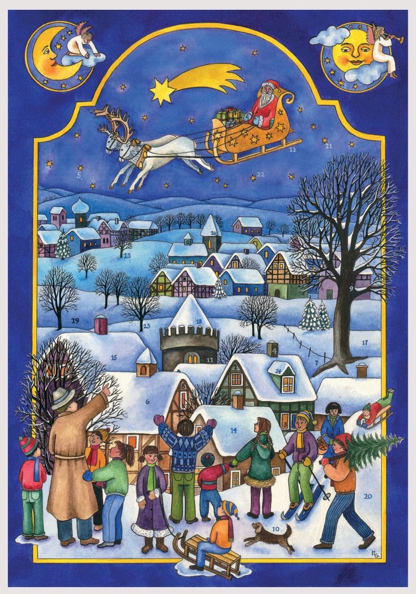 Vorderes Coverbild Adventskalender "Nikolaus im Schlitten"
