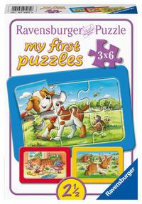 Vorderes Coverbild Meine Tierfreunde My first puzzle - Rahmenpuzzle 3 x 6 Teile
