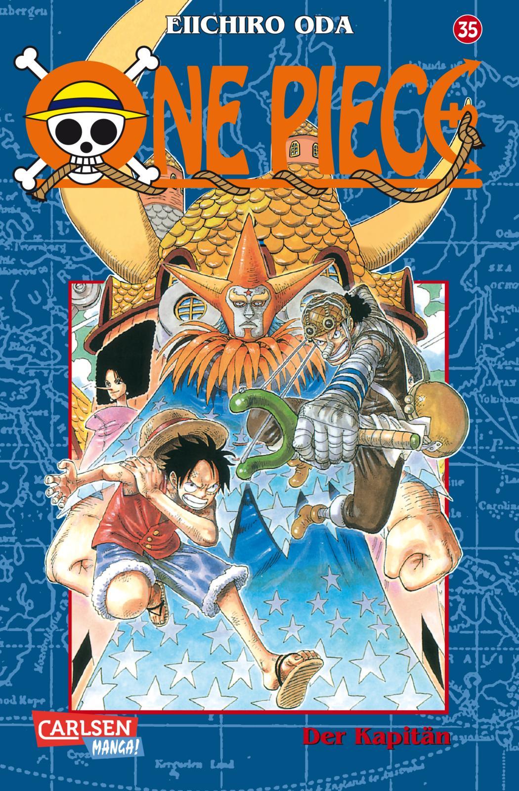 Vorderes Coverbild One Piece 35. Der Kapitän