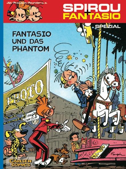 Vorderes Coverbild Spirou und Fantasio Spezial. Fantasio und das Phantom