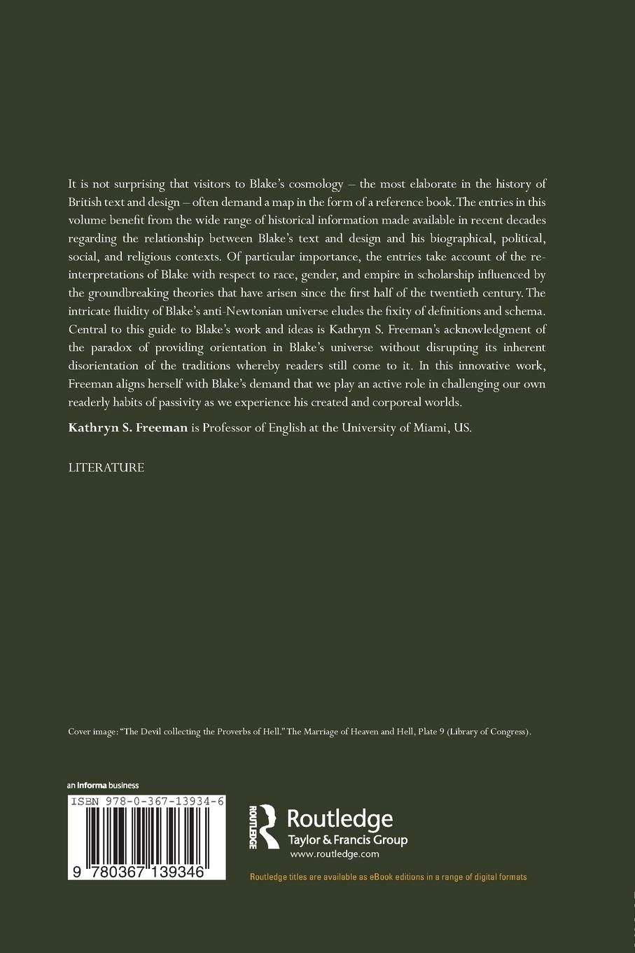 Rückseitencover A Guide to the Cosmology of William Blake